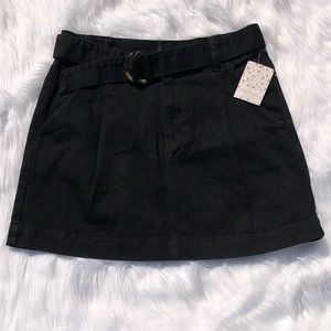 We the free jade belted denim mini skirt